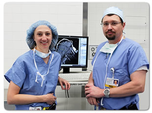 Dr. Ellen Air and Dr. George Mandybur