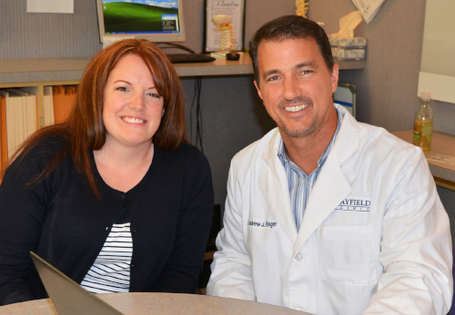 Photo of Lysa with Dr. Ringer