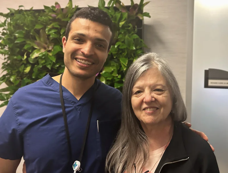 Ann with Dr. Oushy