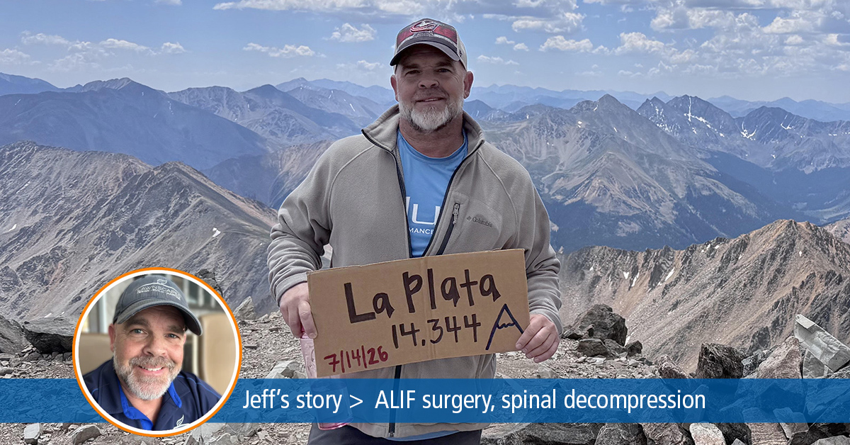 Jeff atop La Plata peak in Colorado