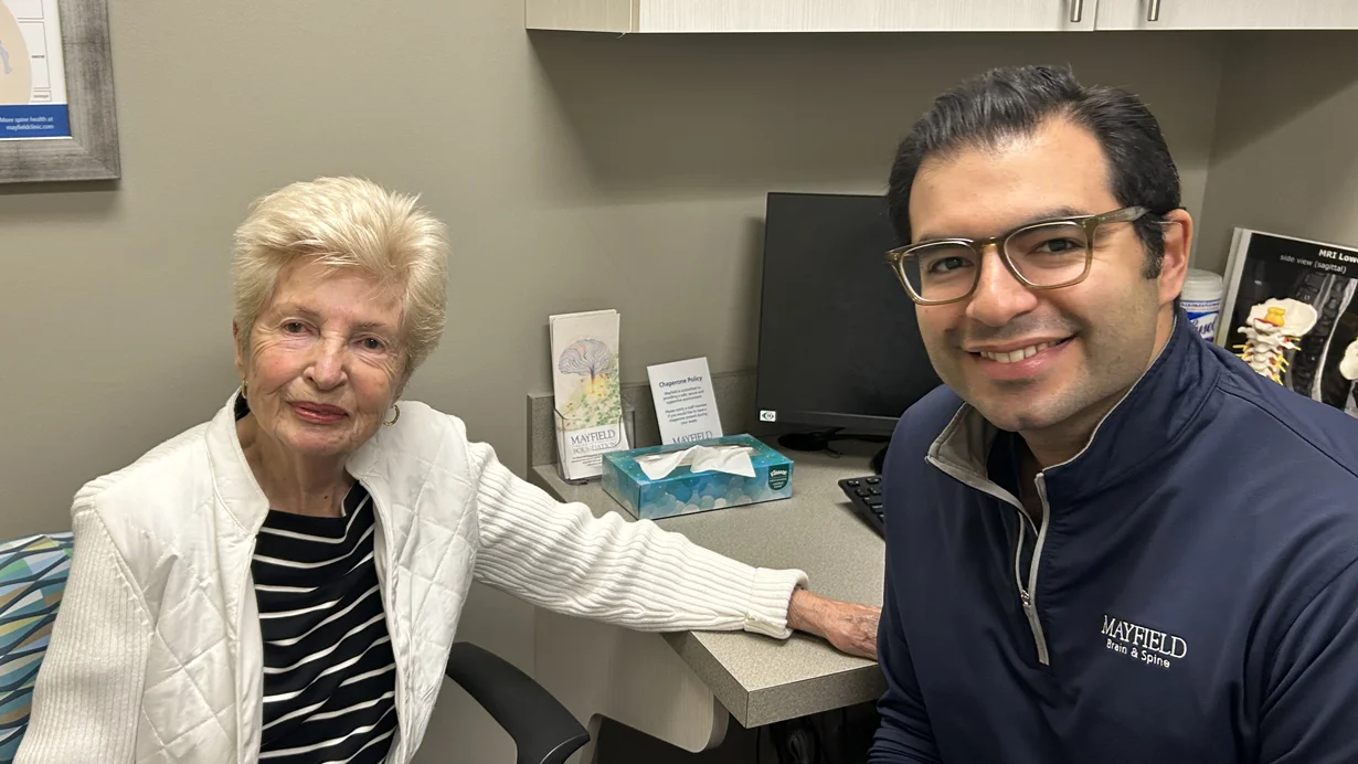 Mary with Dr. Mejia